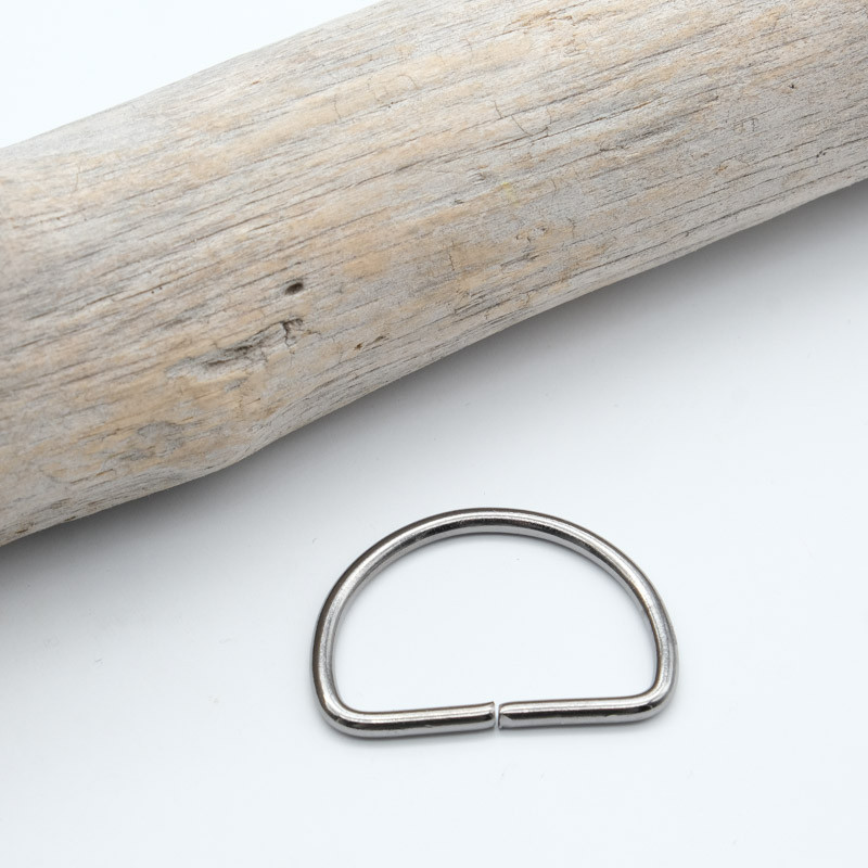35mm Half-Round Grommet, Gunmetal - Maison Klem